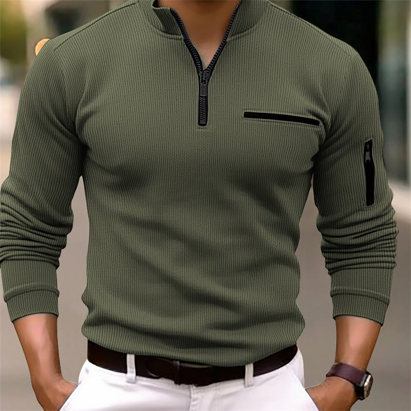 Augustus | Long-Sleeved Shirt with Zipper