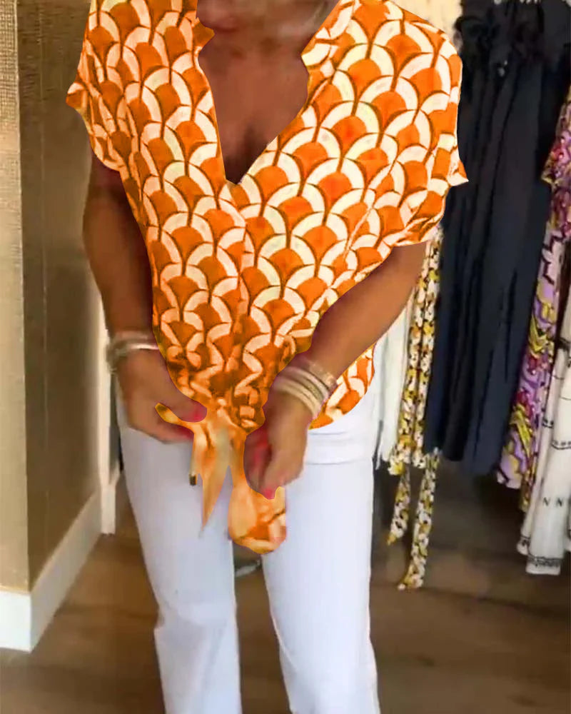 Leontine | Geometric Blouse