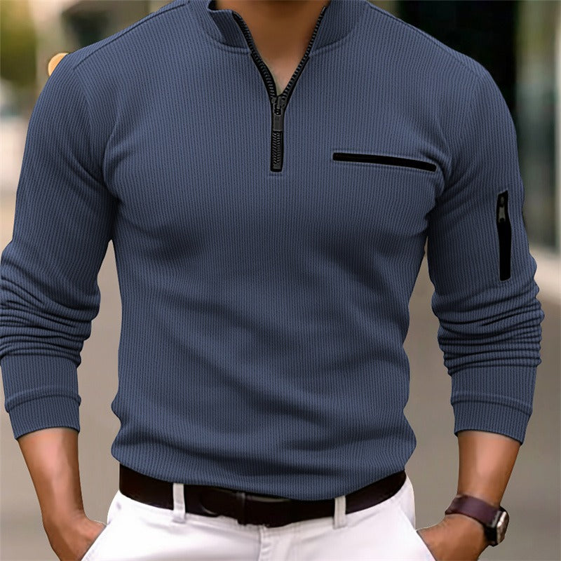 Augustus | Long-Sleeved Shirt with Zipper