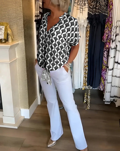 Leontine | Geometric Blouse