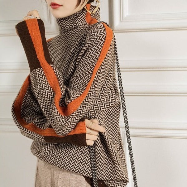 Marieke | Turtleneck w/ Stripes