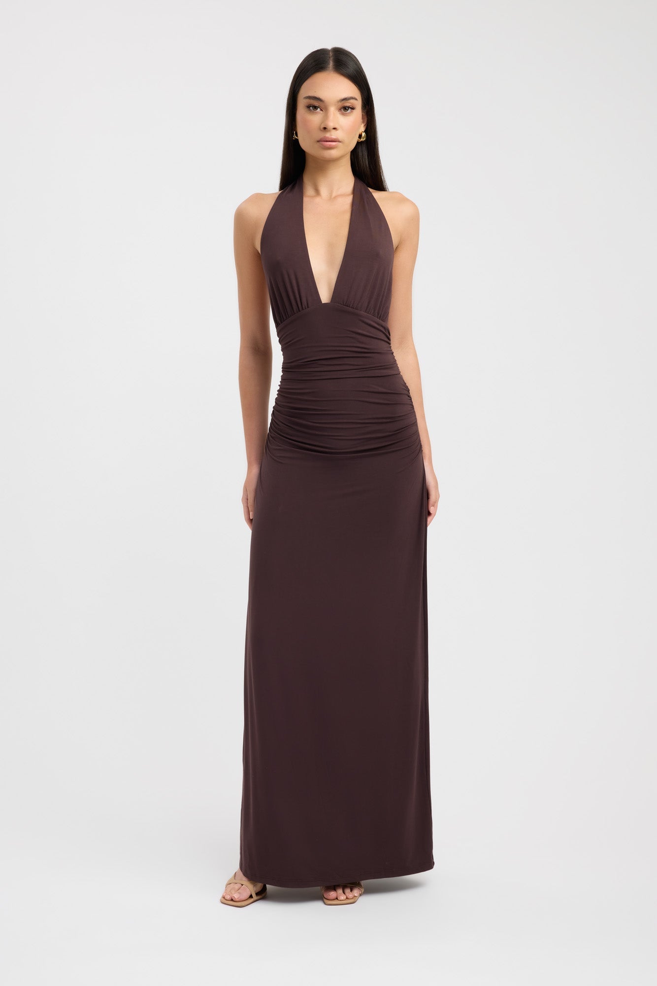 Sariah™ | Elegant Halter Maxi Dress