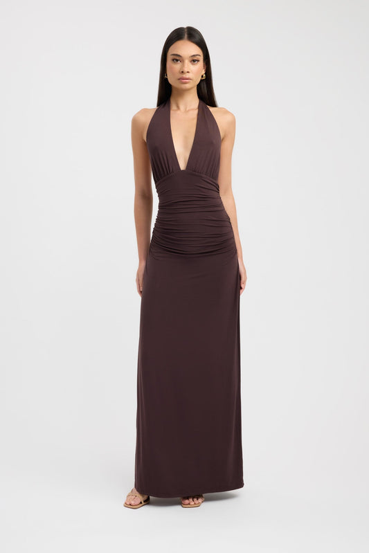 Sariah™ | Elegant Halter Maxi Dress