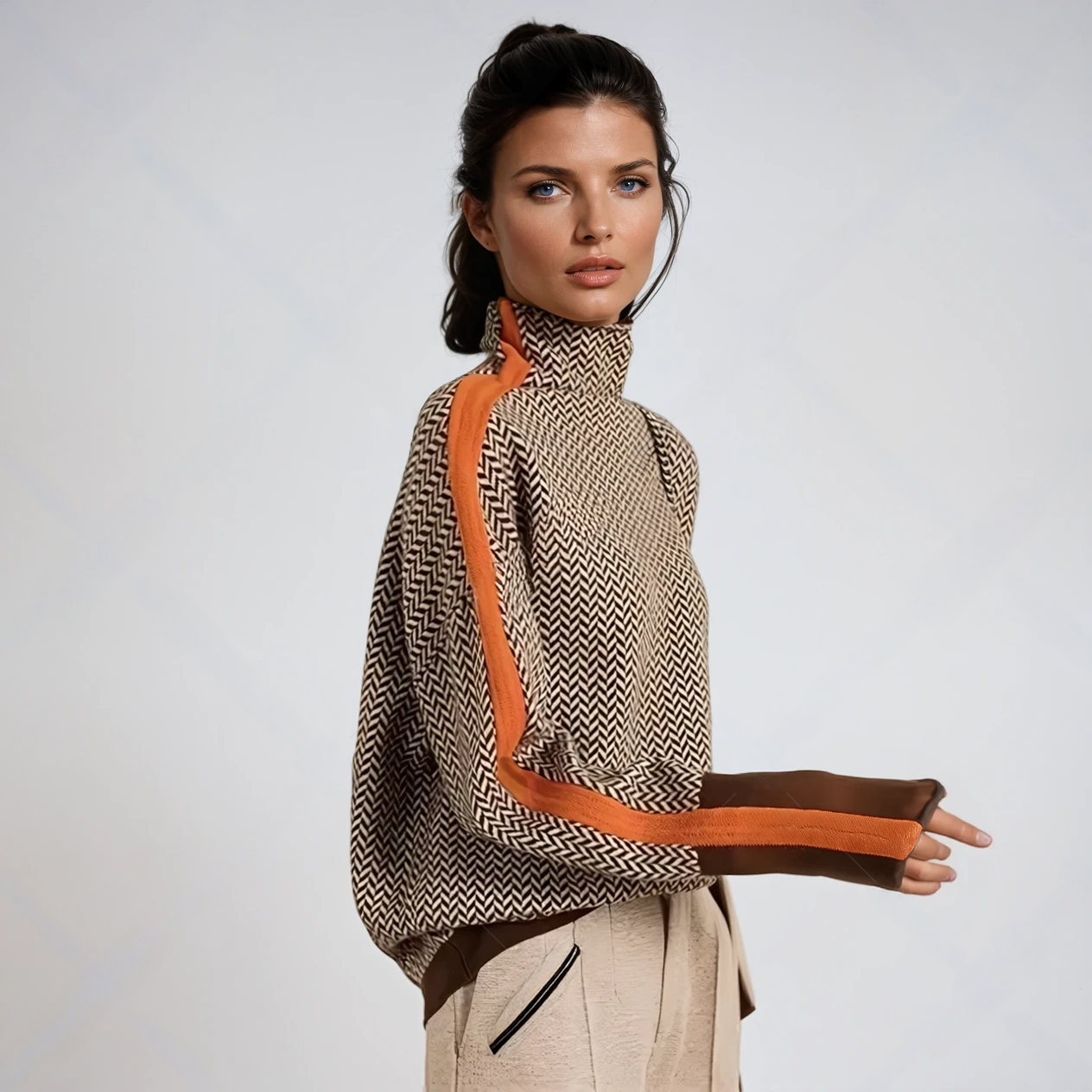 Marieke | Turtleneck w/ Stripes