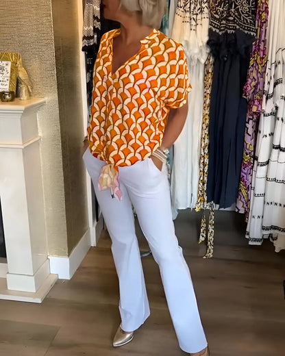 Leontine | Geometric Blouse