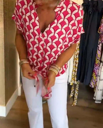 Leontine | Geometric Blouse